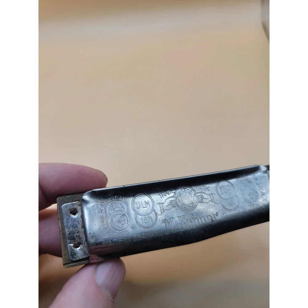 Antique M. Hohner Marine Band Harmonica 1960's Key G A440 Made in Germany
